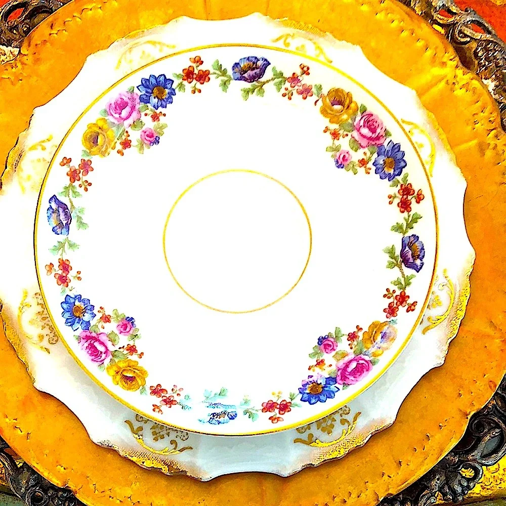 EUC- Theodore Haviland Limoges Double Handled Bouillon & Under Plate - Picture 8 of 12